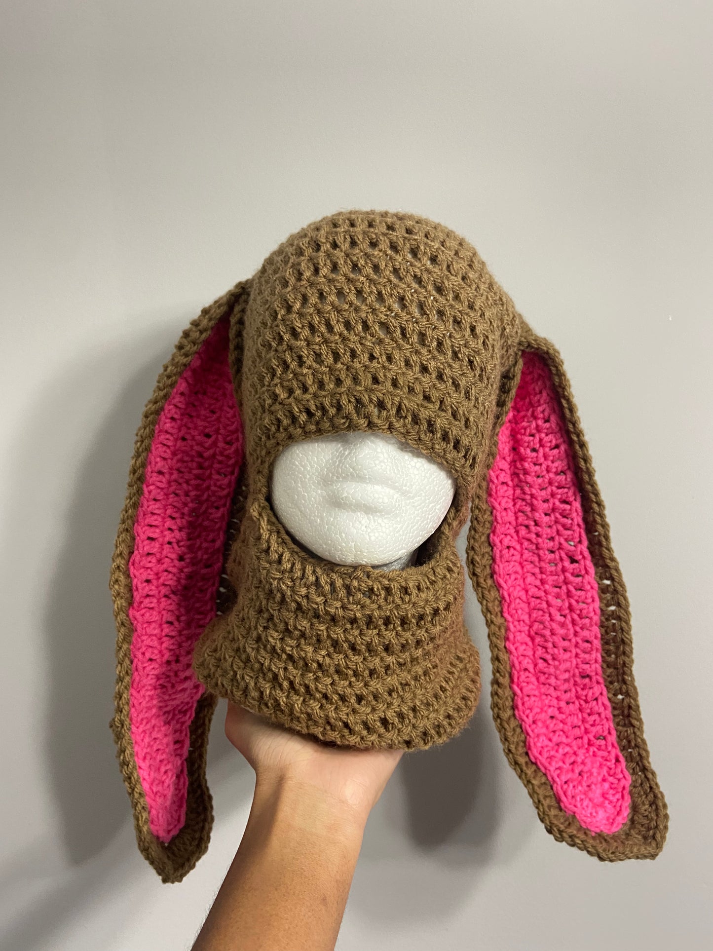 Crochet Bunny Balaclava