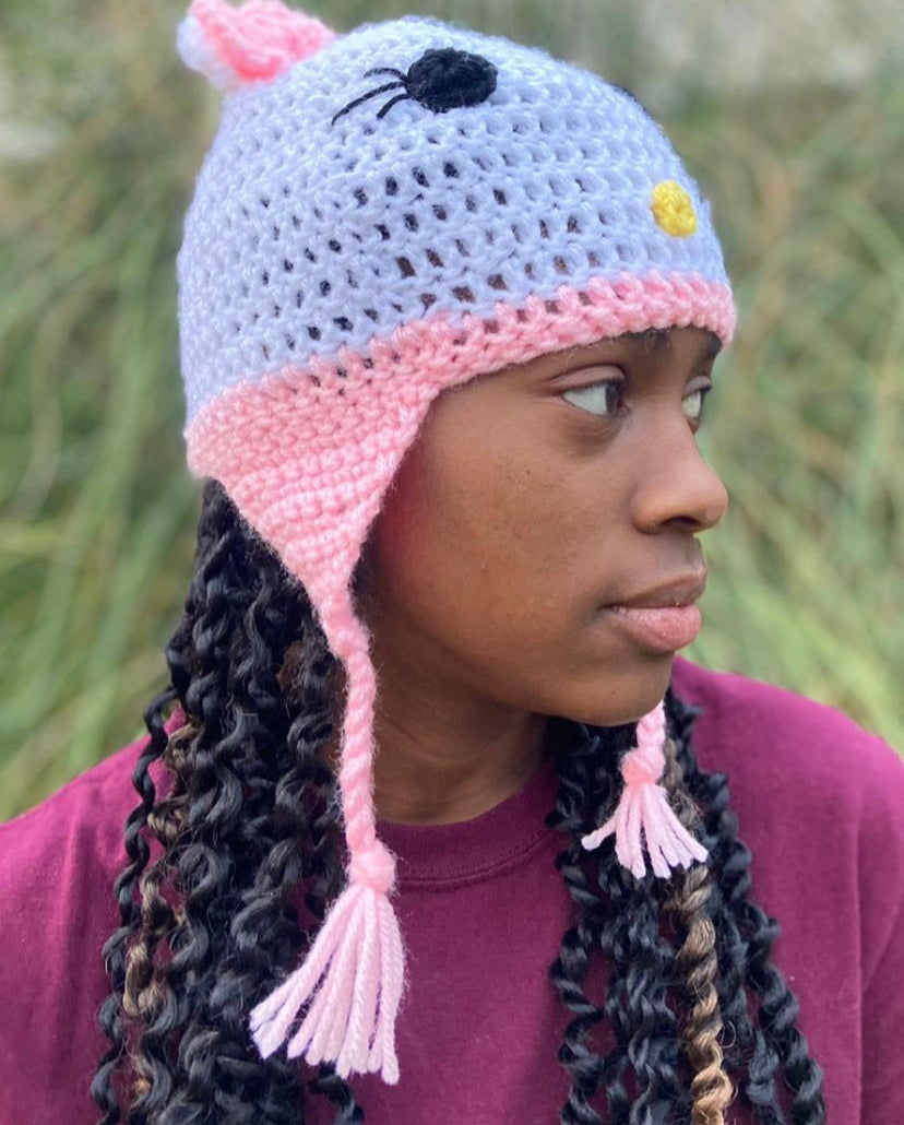 Crochet Hello Kitty Beanie