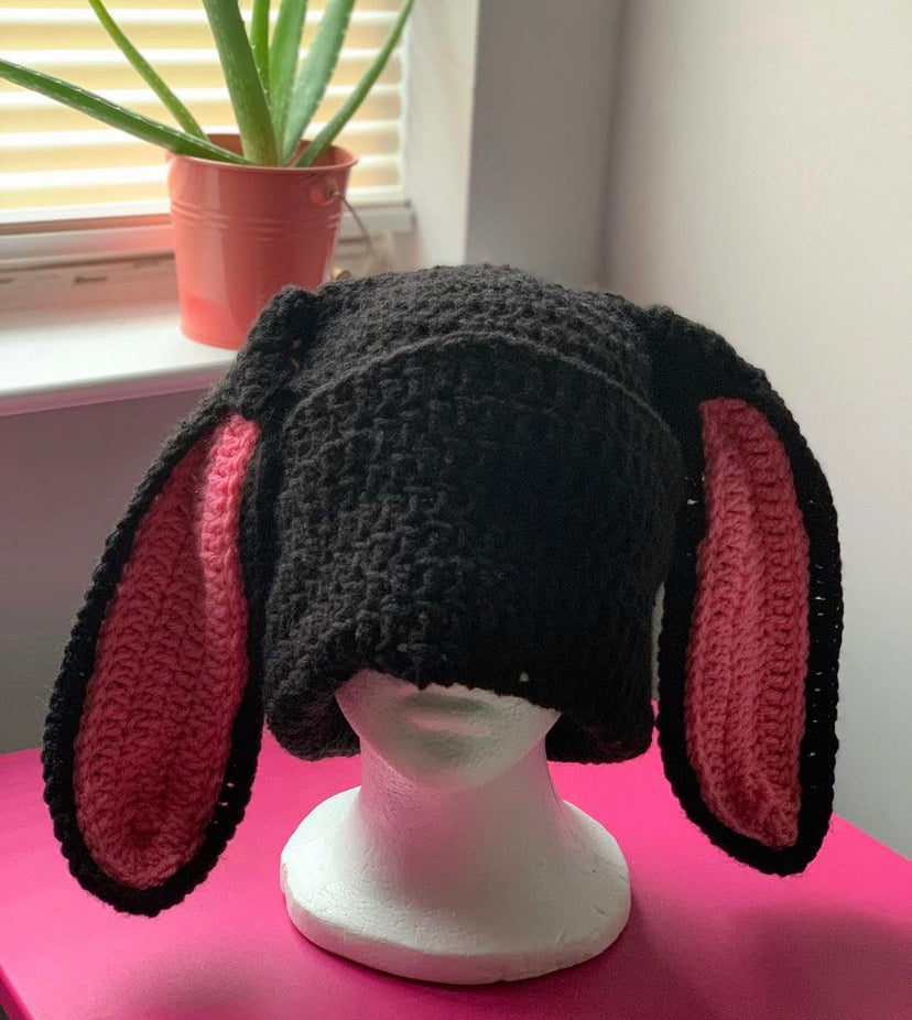 Crochet Bunny Balaclava