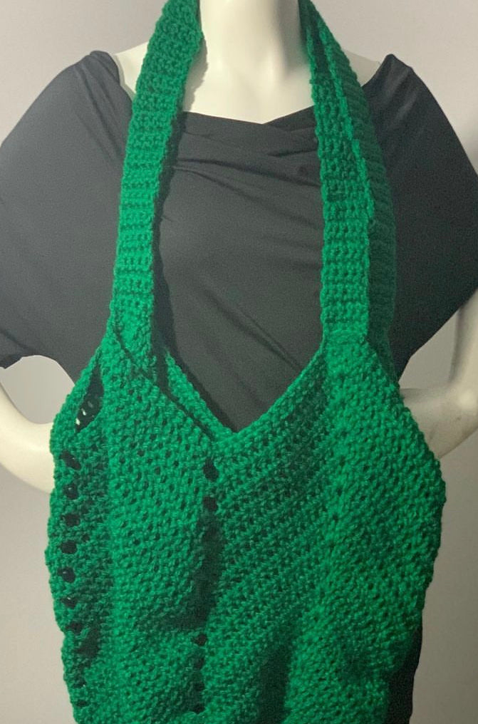 Crochet Chevron Tote Bag