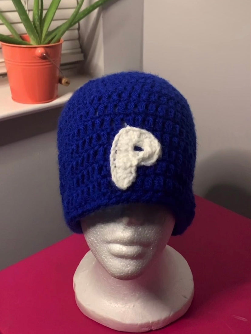 Crochet Pushing P Beanie