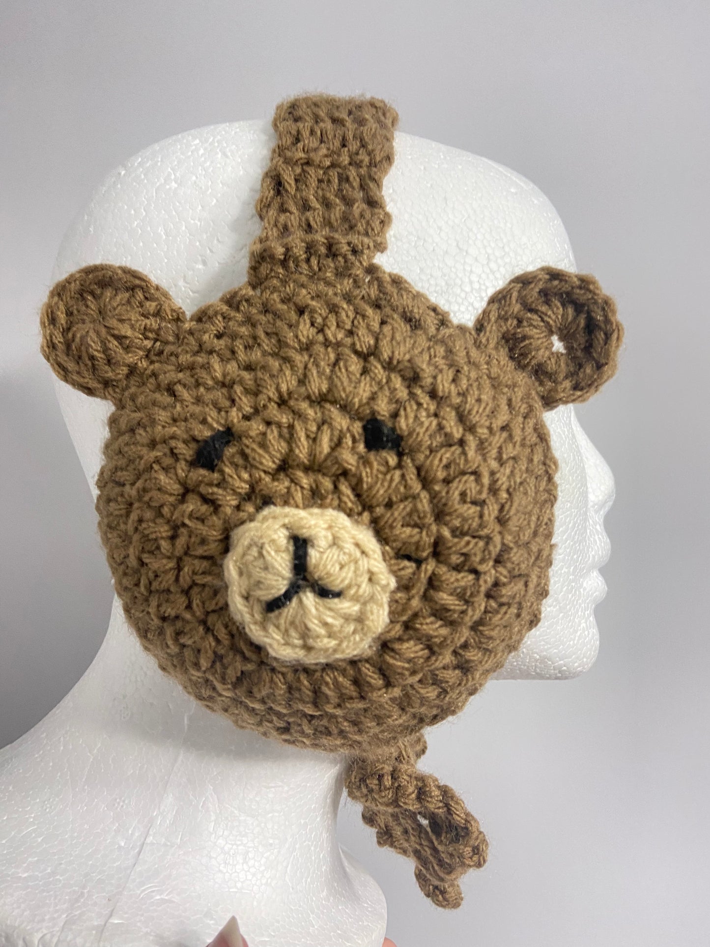 Crochet Bear Earmuffs