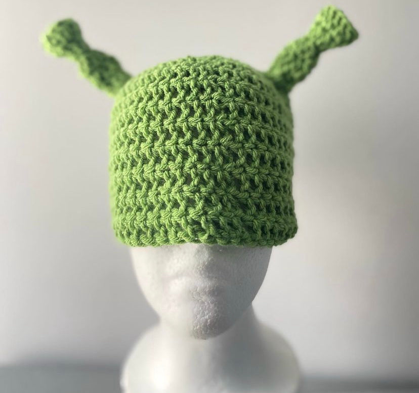 Crochet Shrek Beanie