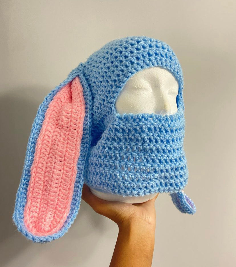 Crochet Bunny Balaclava