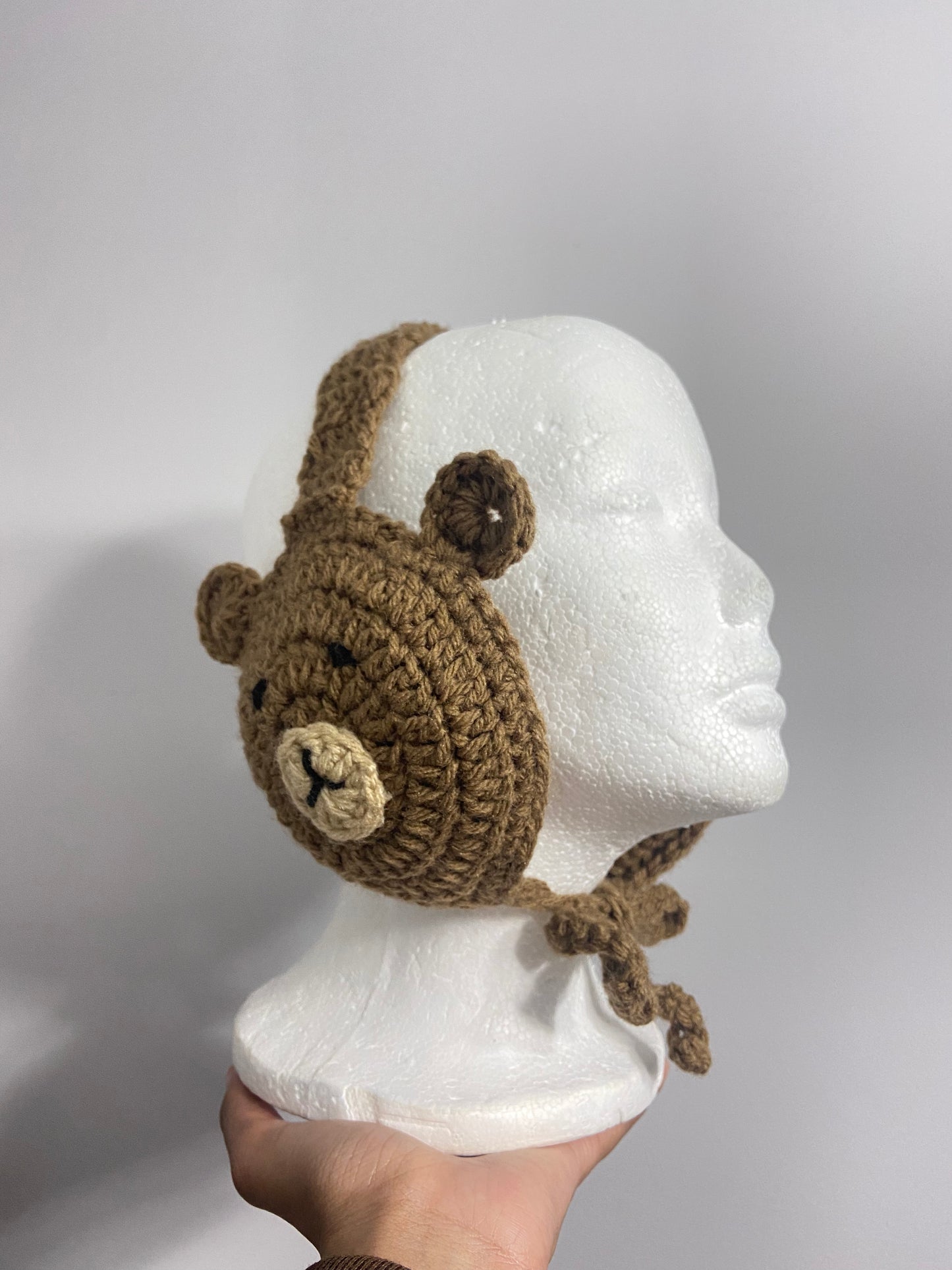 Crochet Bear Earmuffs