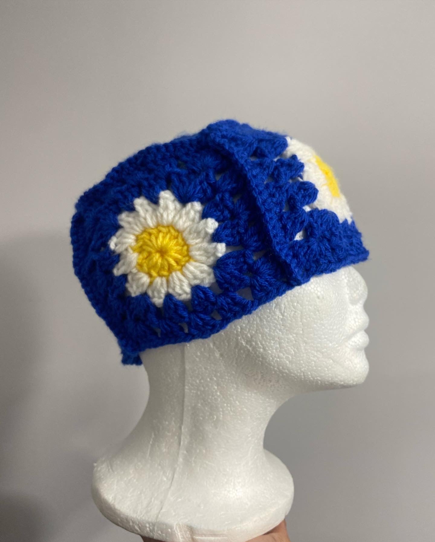 Crochet Daisy Beanie