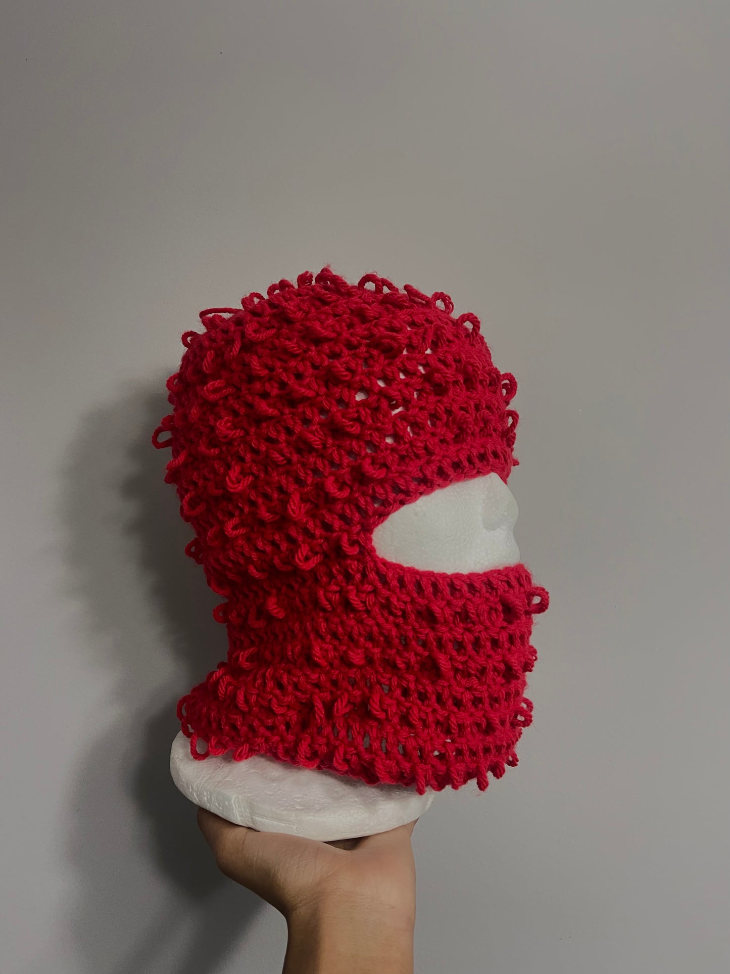 Crochet Distressed Ski Mask