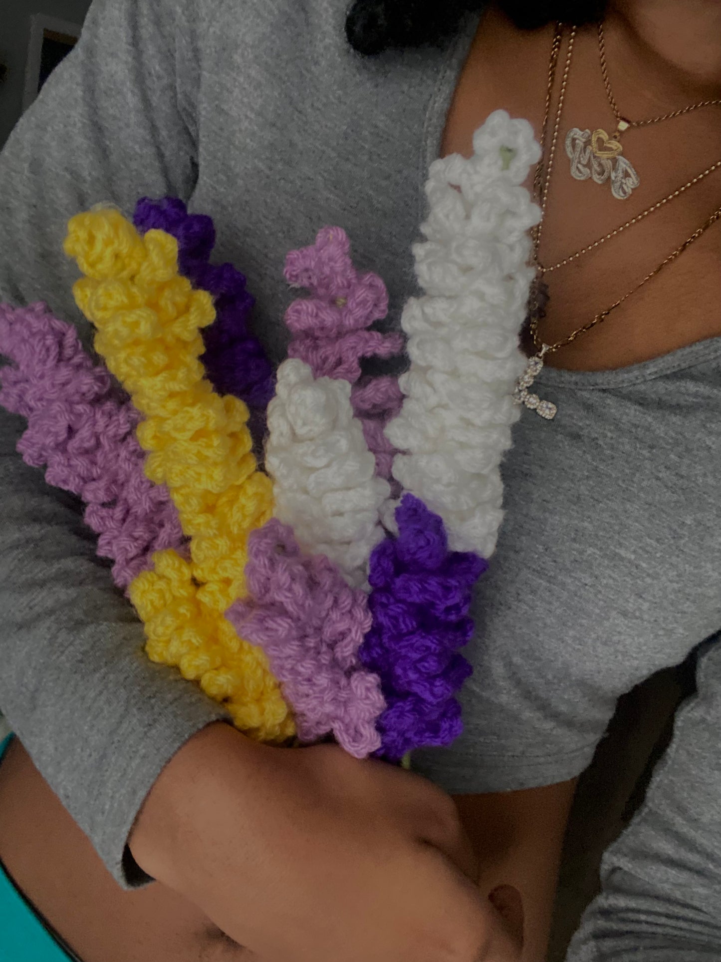 Crochet Lavender Bouquet